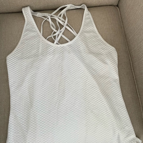 Rockwear Tops - WHITE ATHLETIC TANK